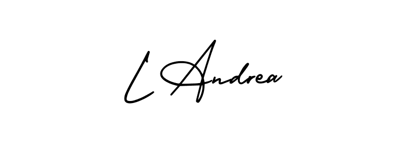 It looks lik you need a new signature style for name L Andrea. Design unique handwritten (AmerikaSignatureDemo-Regular) signature with our free signature maker in just a few clicks. L Andrea signature style 3 images and pictures png