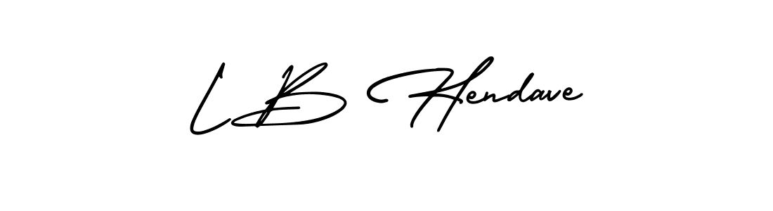 How to make L B Hendave signature? AmerikaSignatureDemo-Regular is a professional autograph style. Create handwritten signature for L B Hendave name. L B Hendave signature style 3 images and pictures png