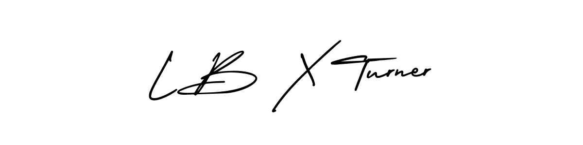 Make a beautiful signature design for name L B X Turner. With this signature (AmerikaSignatureDemo-Regular) style, you can create a handwritten signature for free. L B X Turner signature style 3 images and pictures png