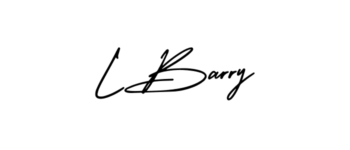 How to Draw L Barry signature style? AmerikaSignatureDemo-Regular is a latest design signature styles for name L Barry. L Barry signature style 3 images and pictures png