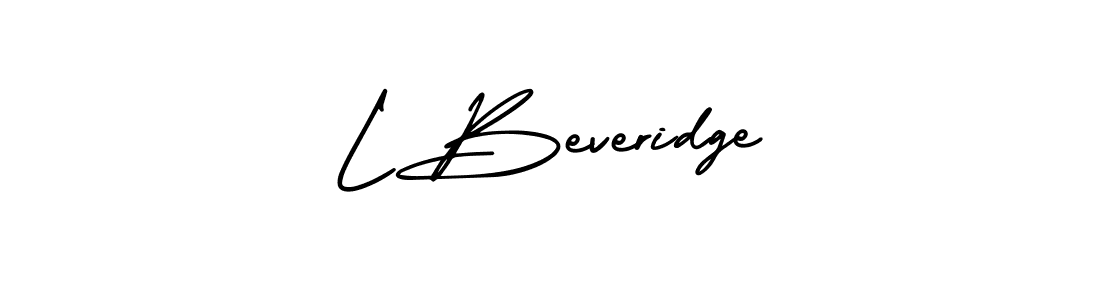 AmerikaSignatureDemo-Regular is a professional signature style that is perfect for those who want to add a touch of class to their signature. It is also a great choice for those who want to make their signature more unique. Get L Beveridge name to fancy signature for free. L Beveridge signature style 3 images and pictures png