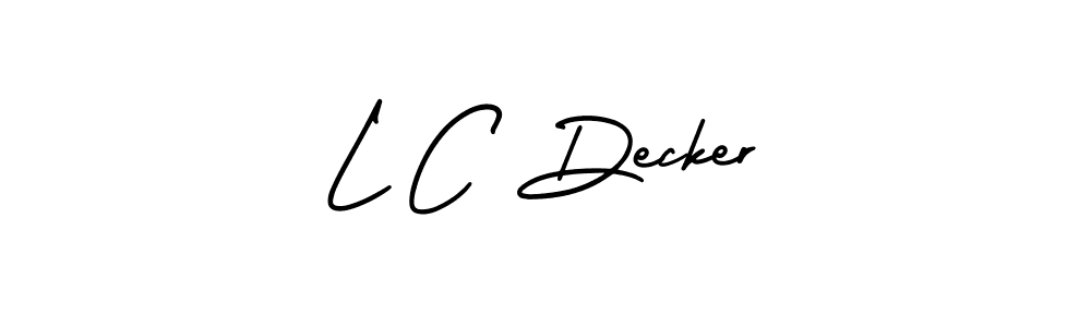 Best and Professional Signature Style for L C Decker. AmerikaSignatureDemo-Regular Best Signature Style Collection. L C Decker signature style 3 images and pictures png