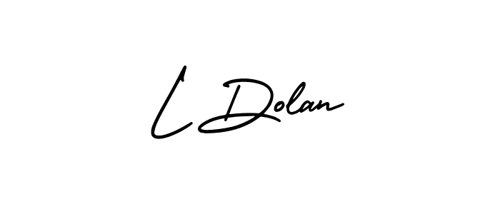 AmerikaSignatureDemo-Regular is a professional signature style that is perfect for those who want to add a touch of class to their signature. It is also a great choice for those who want to make their signature more unique. Get L Dolan name to fancy signature for free. L Dolan signature style 3 images and pictures png