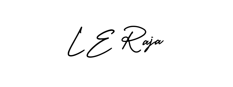 Make a beautiful signature design for name L E Raja. Use this online signature maker to create a handwritten signature for free. L E Raja signature style 3 images and pictures png