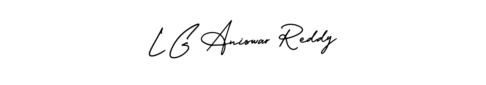 Make a beautiful signature design for name L G Aniswar Reddy. Use this online signature maker to create a handwritten signature for free. L G Aniswar Reddy signature style 3 images and pictures png
