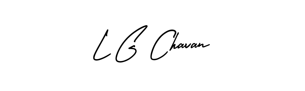 Design your own signature with our free online signature maker. With this signature software, you can create a handwritten (AmerikaSignatureDemo-Regular) signature for name L G Chavan. L G Chavan signature style 3 images and pictures png