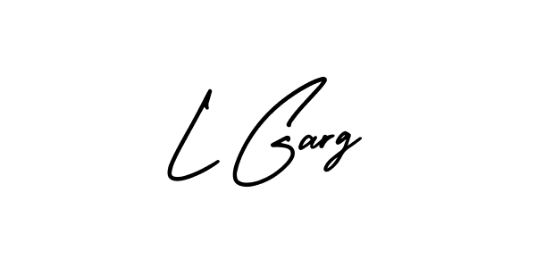 Create a beautiful signature design for name L Garg. With this signature (AmerikaSignatureDemo-Regular) fonts, you can make a handwritten signature for free. L Garg signature style 3 images and pictures png