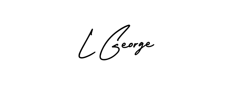 AmerikaSignatureDemo-Regular is a professional signature style that is perfect for those who want to add a touch of class to their signature. It is also a great choice for those who want to make their signature more unique. Get L George name to fancy signature for free. L George signature style 3 images and pictures png
