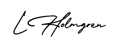Get an exclusive digital autograph for L Holmgren. The AmerikaSignatureDemo-Regular typeface captures the charm of real penmanship on paper. L Holmgren signature style 3 images and pictures png