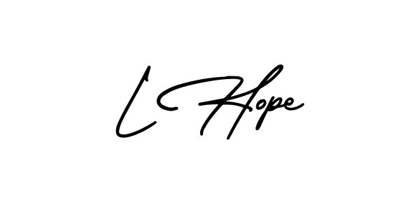This is the best signature style for the L Hope name. Also you like these signature font (AmerikaSignatureDemo-Regular). Mix name signature. L Hope signature style 3 images and pictures png