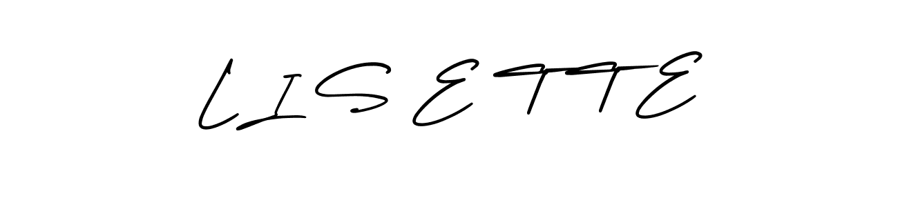 Check out images of Autograph of L I S E T T E name. Actor L I S E T T E Signature Style. AmerikaSignatureDemo-Regular is a professional sign style online. L I S E T T E signature style 3 images and pictures png