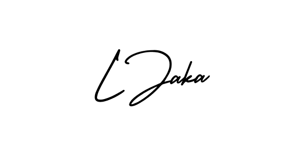 You can use this online signature creator to create a handwritten signature for the name L Jaka. This is the best online autograph maker. L Jaka signature style 3 images and pictures png