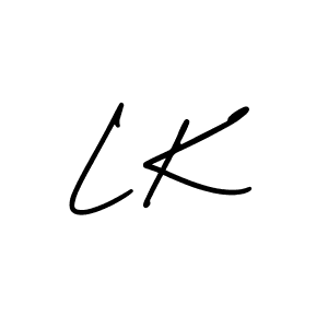 It looks lik you need a new signature style for name L K. Design unique handwritten (AmerikaSignatureDemo-Regular) signature with our free signature maker in just a few clicks. L K signature style 3 images and pictures png