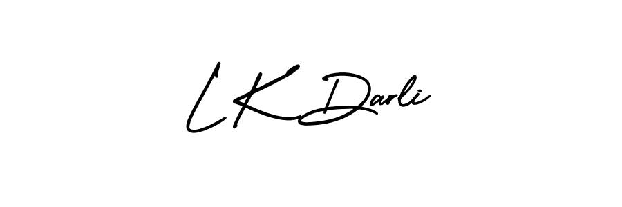 How to Draw L K Darli signature style? AmerikaSignatureDemo-Regular is a latest design signature styles for name L K Darli. L K Darli signature style 3 images and pictures png