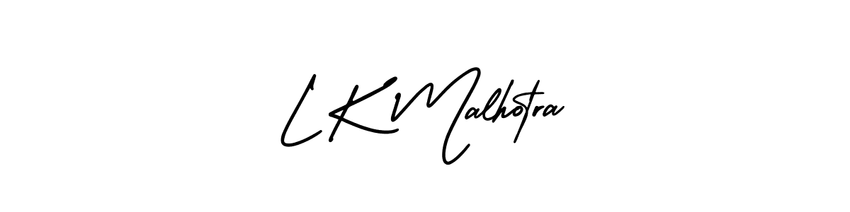 How to make L K Malhotra signature? AmerikaSignatureDemo-Regular is a professional autograph style. Create handwritten signature for L K Malhotra name. L K Malhotra signature style 3 images and pictures png