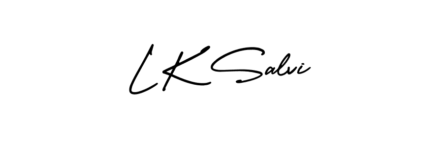 if you are searching for the best signature style for your name L K Salvi. so please give up your signature search. here we have designed multiple signature styles  using AmerikaSignatureDemo-Regular. L K Salvi signature style 3 images and pictures png