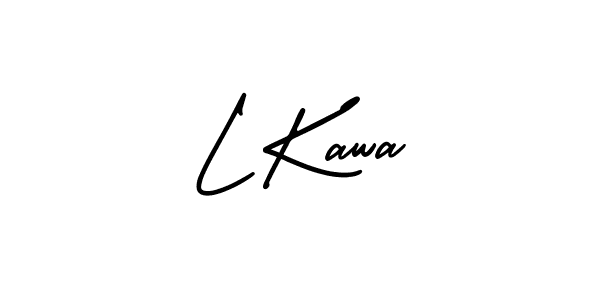 How to Draw L Kawa signature style? AmerikaSignatureDemo-Regular is a latest design signature styles for name L Kawa. L Kawa signature style 3 images and pictures png