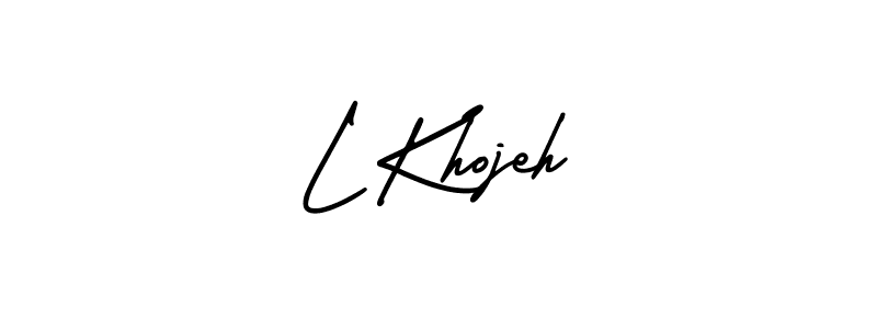 Best and Professional Signature Style for L Khojeh. AmerikaSignatureDemo-Regular Best Signature Style Collection. L Khojeh signature style 3 images and pictures png