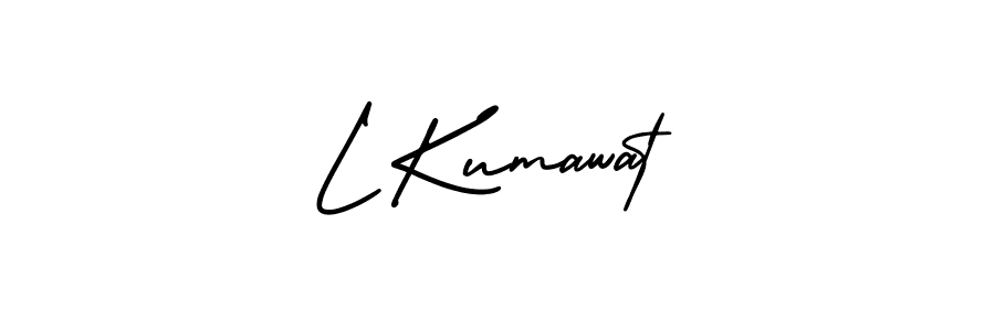 Best and Professional Signature Style for L Kumawat. AmerikaSignatureDemo-Regular Best Signature Style Collection. L Kumawat signature style 3 images and pictures png