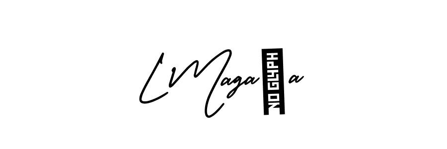 It looks lik you need a new signature style for name L Magaña. Design unique handwritten (AmerikaSignatureDemo-Regular) signature with our free signature maker in just a few clicks. L Magaña signature style 3 images and pictures png