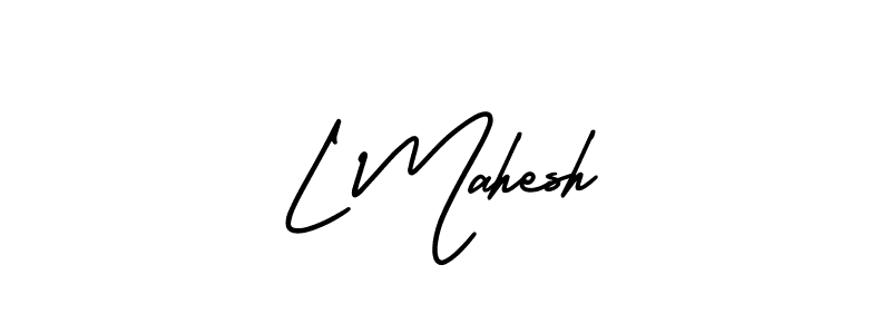 How to make L Mahesh signature? AmerikaSignatureDemo-Regular is a professional autograph style. Create handwritten signature for L Mahesh name. L Mahesh signature style 3 images and pictures png