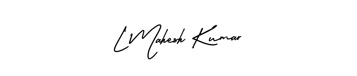 L Mahesh Kumar stylish signature style. Best Handwritten Sign (AmerikaSignatureDemo-Regular) for my name. Handwritten Signature Collection Ideas for my name L Mahesh Kumar. L Mahesh Kumar signature style 3 images and pictures png