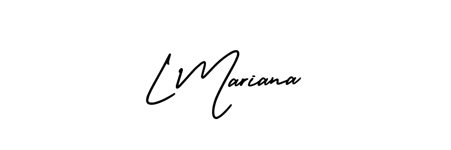 Also You can easily find your signature by using the search form. We will create L Mariana name handwritten signature images for you free of cost using AmerikaSignatureDemo-Regular sign style. L Mariana signature style 3 images and pictures png