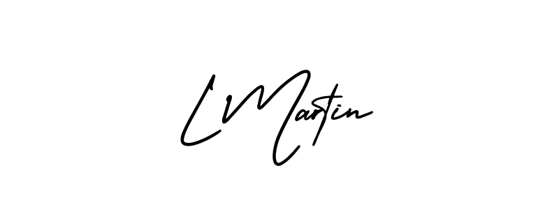 Create a beautiful signature design for name L Martin. With this signature (AmerikaSignatureDemo-Regular) fonts, you can make a handwritten signature for free. L Martin signature style 3 images and pictures png