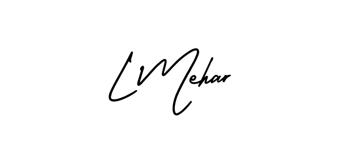 It looks lik you need a new signature style for name L Mehar. Design unique handwritten (AmerikaSignatureDemo-Regular) signature with our free signature maker in just a few clicks. L Mehar signature style 3 images and pictures png