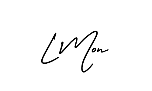 Also we have L Mon name is the best signature style. Create professional handwritten signature collection using AmerikaSignatureDemo-Regular autograph style. L Mon signature style 3 images and pictures png