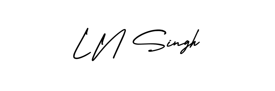 Make a beautiful signature design for name L N Singh. Use this online signature maker to create a handwritten signature for free. L N Singh signature style 3 images and pictures png