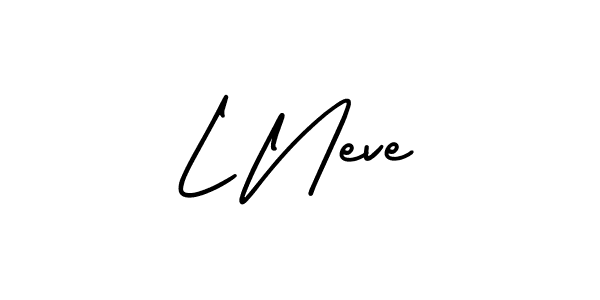 Also You can easily find your signature by using the search form. We will create L Neve name handwritten signature images for you free of cost using AmerikaSignatureDemo-Regular sign style. L Neve signature style 3 images and pictures png