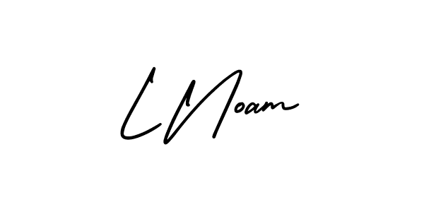 Use a signature maker to create a handwritten signature online. With this signature software, you can design (AmerikaSignatureDemo-Regular) your own signature for name L Noam. L Noam signature style 3 images and pictures png