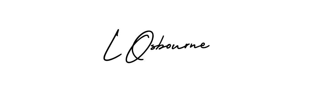 Make a beautiful signature design for name L Osbourne. Use this online signature maker to create a handwritten signature for free. L Osbourne signature style 3 images and pictures png