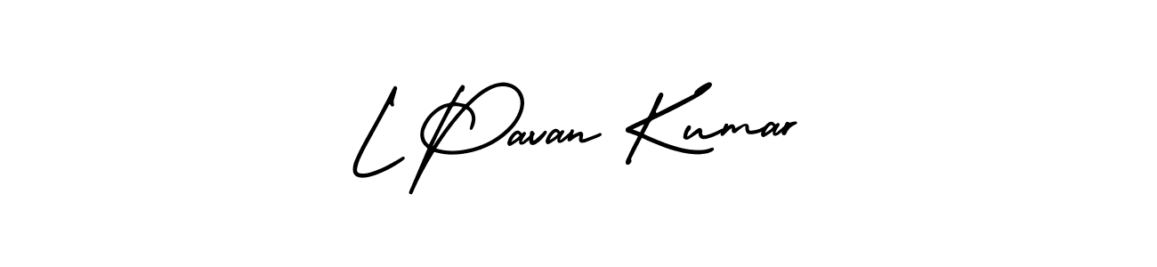 if you are searching for the best signature style for your name L Pavan Kumar. so please give up your signature search. here we have designed multiple signature styles  using AmerikaSignatureDemo-Regular. L Pavan Kumar signature style 3 images and pictures png
