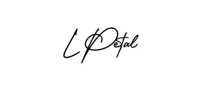 Design your own signature with our free online signature maker. With this signature software, you can create a handwritten (AmerikaSignatureDemo-Regular) signature for name L Petal. L Petal signature style 3 images and pictures png