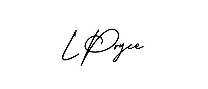 Design your own signature with our free online signature maker. With this signature software, you can create a handwritten (AmerikaSignatureDemo-Regular) signature for name L Pryce. L Pryce signature style 3 images and pictures png