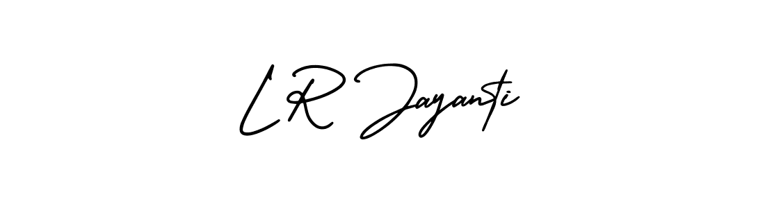 How to make L R Jayanti signature? AmerikaSignatureDemo-Regular is a professional autograph style. Create handwritten signature for L R Jayanti name. L R Jayanti signature style 3 images and pictures png
