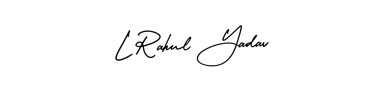 Make a beautiful signature design for name L Rahul Yadav. Use this online signature maker to create a handwritten signature for free. L Rahul Yadav signature style 3 images and pictures png