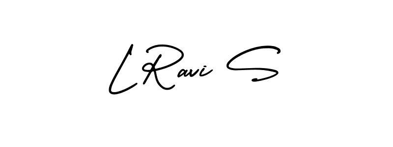 Make a beautiful signature design for name L Ravi S. Use this online signature maker to create a handwritten signature for free. L Ravi S signature style 3 images and pictures png