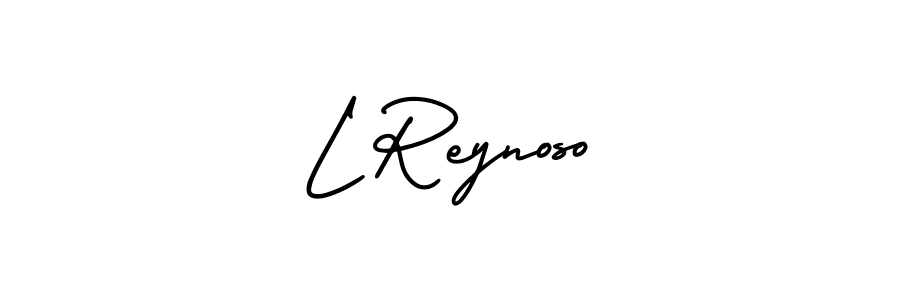 if you are searching for the best signature style for your name L Reynoso. so please give up your signature search. here we have designed multiple signature styles  using AmerikaSignatureDemo-Regular. L Reynoso signature style 3 images and pictures png