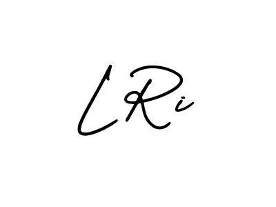 Make a beautiful signature design for name L Ri. With this signature (AmerikaSignatureDemo-Regular) style, you can create a handwritten signature for free. L Ri signature style 3 images and pictures png