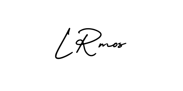 L Rmos stylish signature style. Best Handwritten Sign (AmerikaSignatureDemo-Regular) for my name. Handwritten Signature Collection Ideas for my name L Rmos. L Rmos signature style 3 images and pictures png