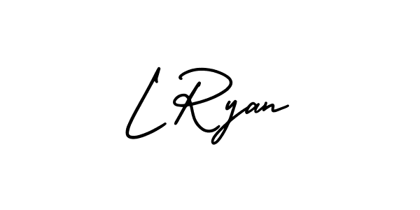 How to Draw L Ryan signature style? AmerikaSignatureDemo-Regular is a latest design signature styles for name L Ryan. L Ryan signature style 3 images and pictures png