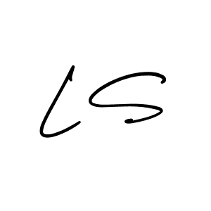 Similarly AmerikaSignatureDemo-Regular is the best handwritten signature design. Signature creator online .You can use it as an online autograph creator for name L S. L S signature style 3 images and pictures png