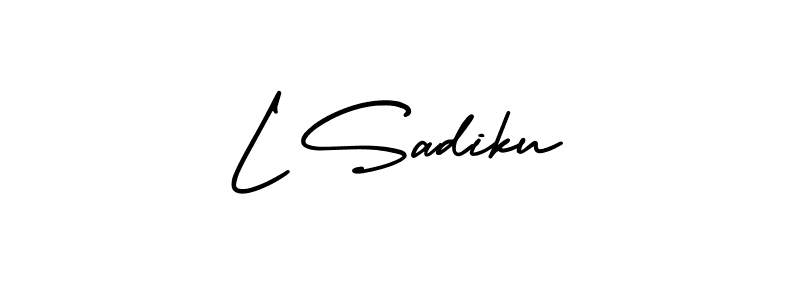 Here are the top 10 professional signature styles for the name L Sadiku. These are the best autograph styles you can use for your name. L Sadiku signature style 3 images and pictures png