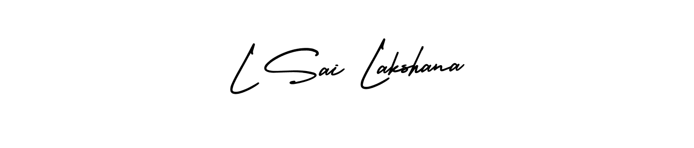 Create a beautiful signature design for name L Sai Lakshana. With this signature (AmerikaSignatureDemo-Regular) fonts, you can make a handwritten signature for free. L Sai Lakshana signature style 3 images and pictures png