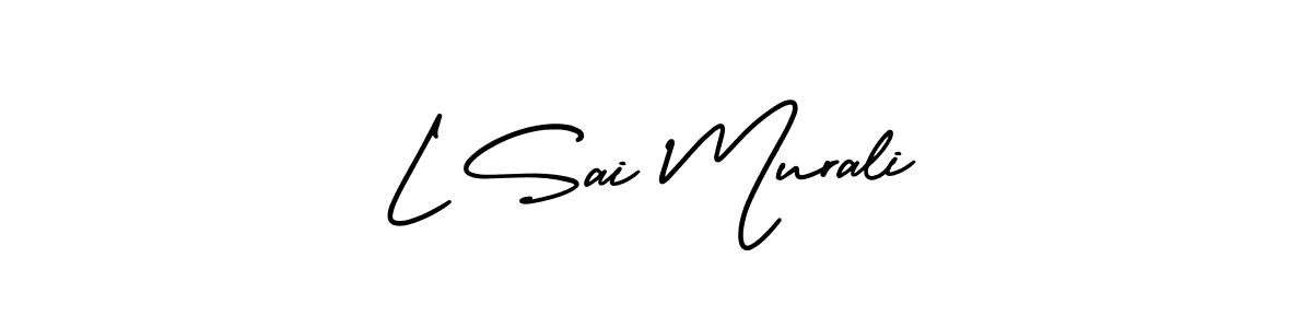 Also we have L Sai Murali name is the best signature style. Create professional handwritten signature collection using AmerikaSignatureDemo-Regular autograph style. L Sai Murali signature style 3 images and pictures png