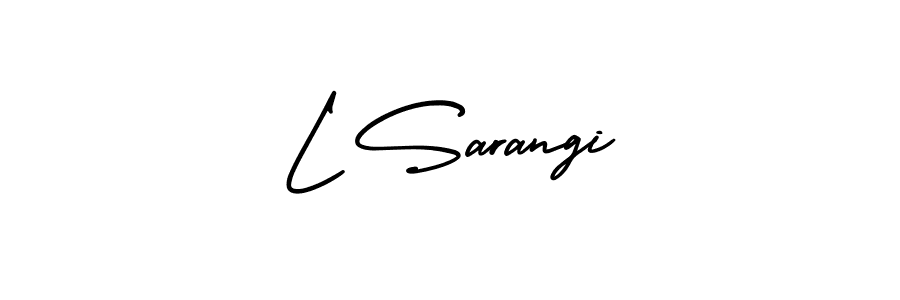 L Sarangi stylish signature style. Best Handwritten Sign (AmerikaSignatureDemo-Regular) for my name. Handwritten Signature Collection Ideas for my name L Sarangi. L Sarangi signature style 3 images and pictures png