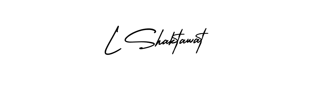 Similarly AmerikaSignatureDemo-Regular is the best handwritten signature design. Signature creator online .You can use it as an online autograph creator for name L Shaktawat. L Shaktawat signature style 3 images and pictures png